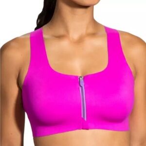 Brooks Dare Zip Front Drilayer Sports Bra